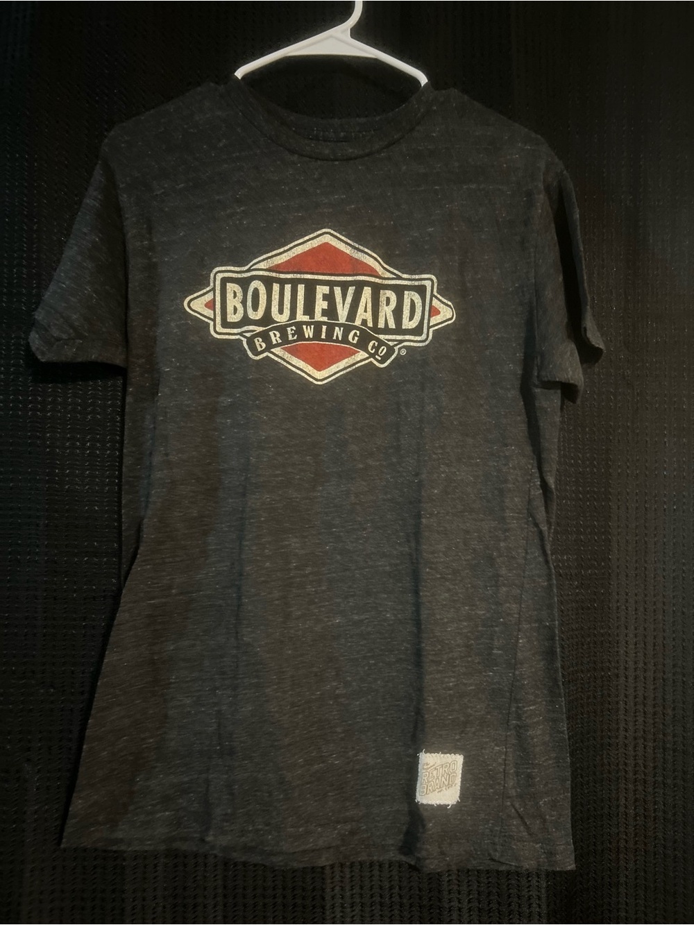 Retro Brand KC Boulevard Brewing Co Dark Heather Gray Short Sleeve Tee